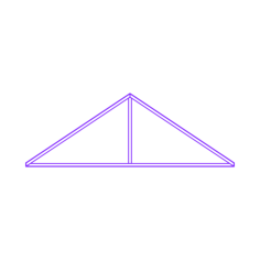 Buildings Trusses King Post Digital Sketch Svg Design, Free Vectors File